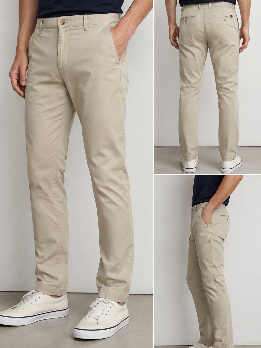 Ralph Lauren Stone Beige Slim Chino Pants